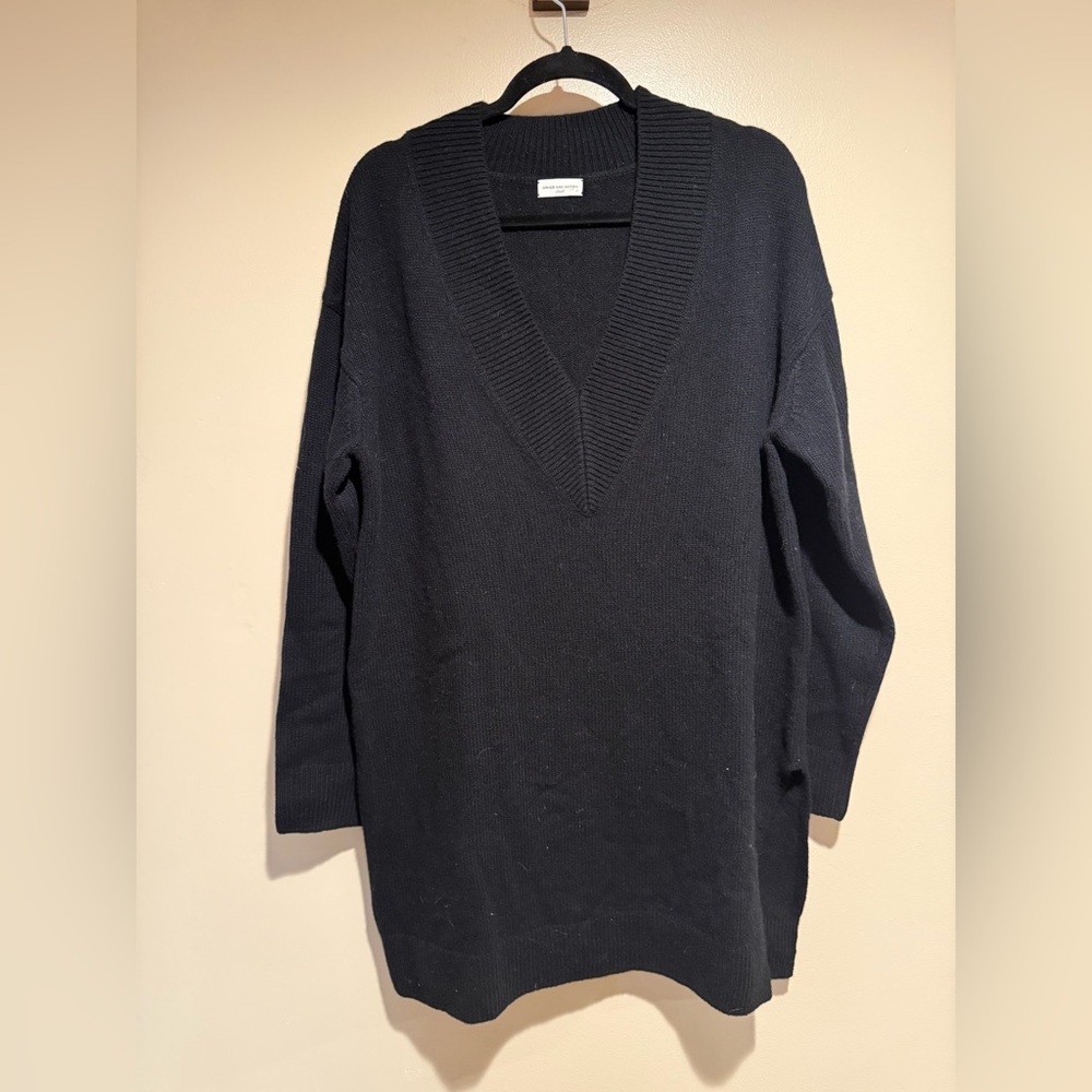 Dries Van Noten Black tunic sweater dress 100% merino wool small - Picture 7 of 15